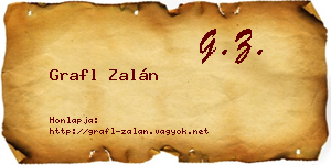 Grafl Zalán névjegykártya